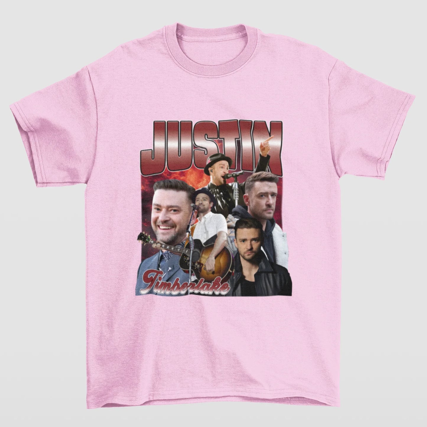 Camiseta Básica Justin Timberlake Retro Vintage