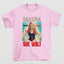 Camiseta Básica Shakira She Wolf- ROSA BEBE