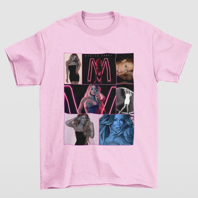 Camiseta Básica Mariah Carey 90's Vintage- rosa bebe