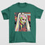 Camiseta Básica Christina Aguilera Pop Art- verde