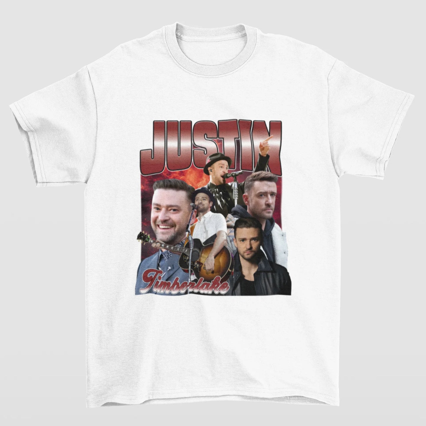 Camiseta Básica Justin Timberlake Retro Vintage