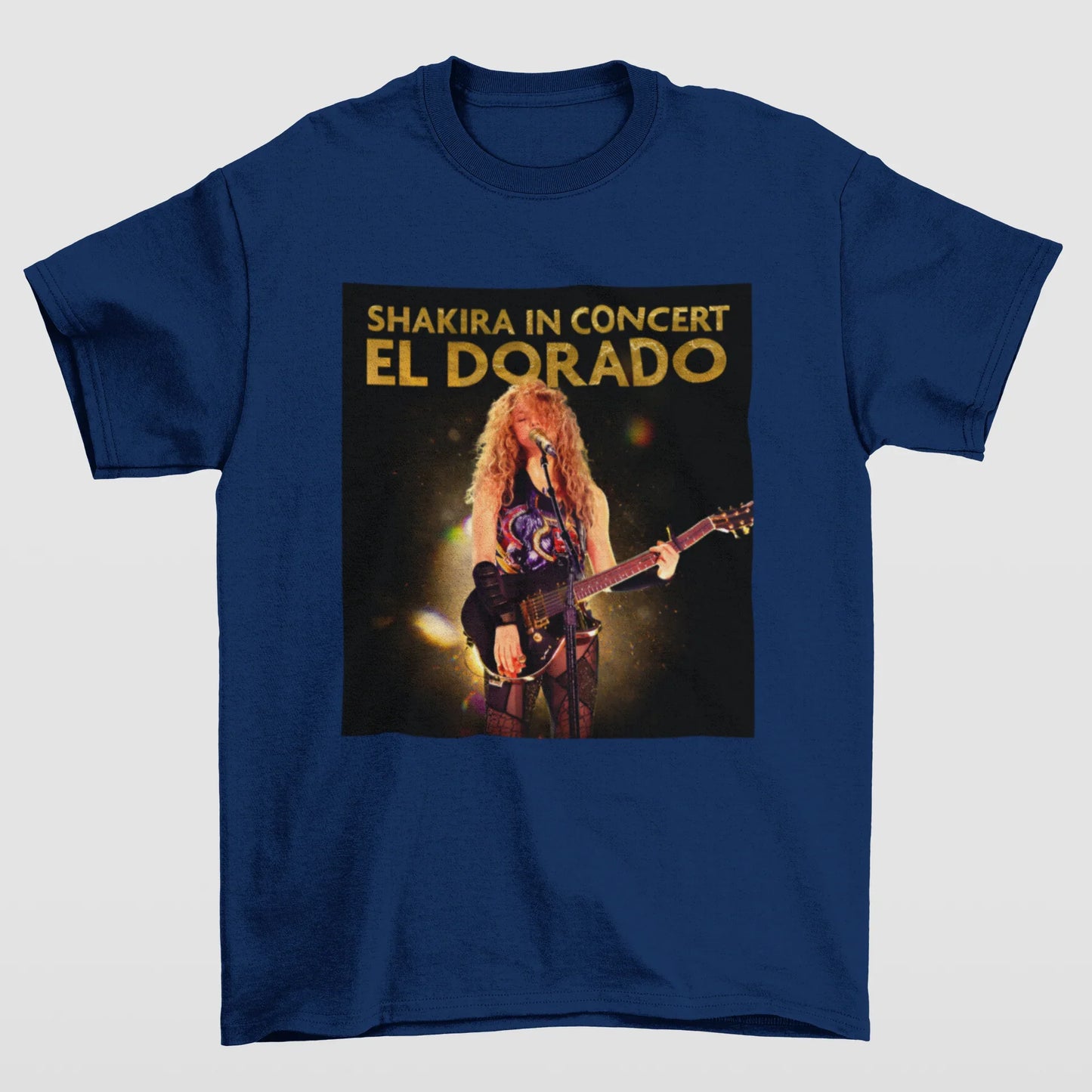 Camiseta Básica Shakira In Concert- azul-marinho