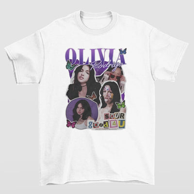 Camiseta Básica Olivia Rodrigo Sour Good 4U- branco