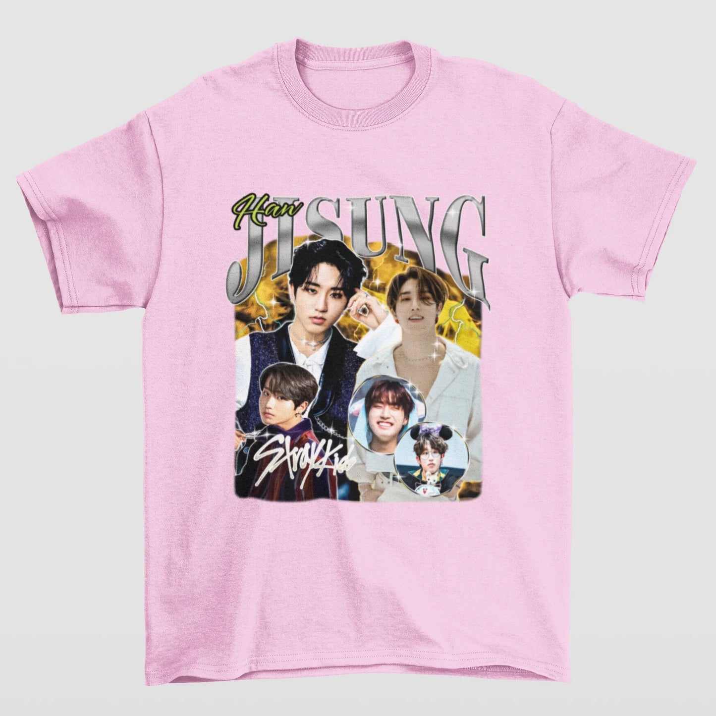 Camiseta Básica Stray Kids Jisung Retro