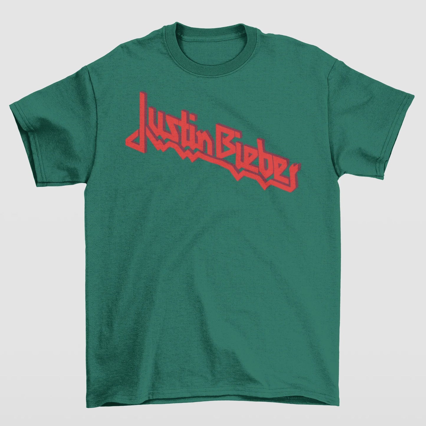 Camiseta Básica Justin Bieber Logo Name- verde