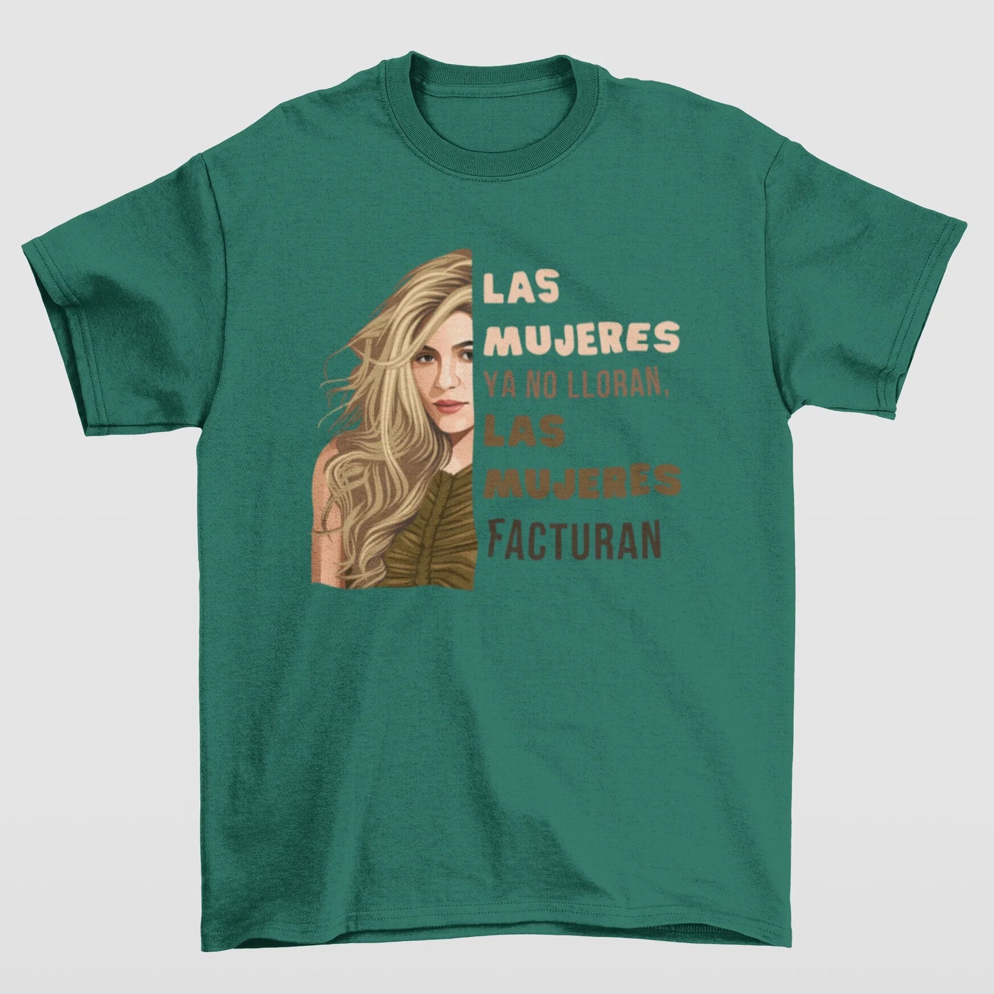 Camiseta Básica Shakira Las Mujeres-VERDE