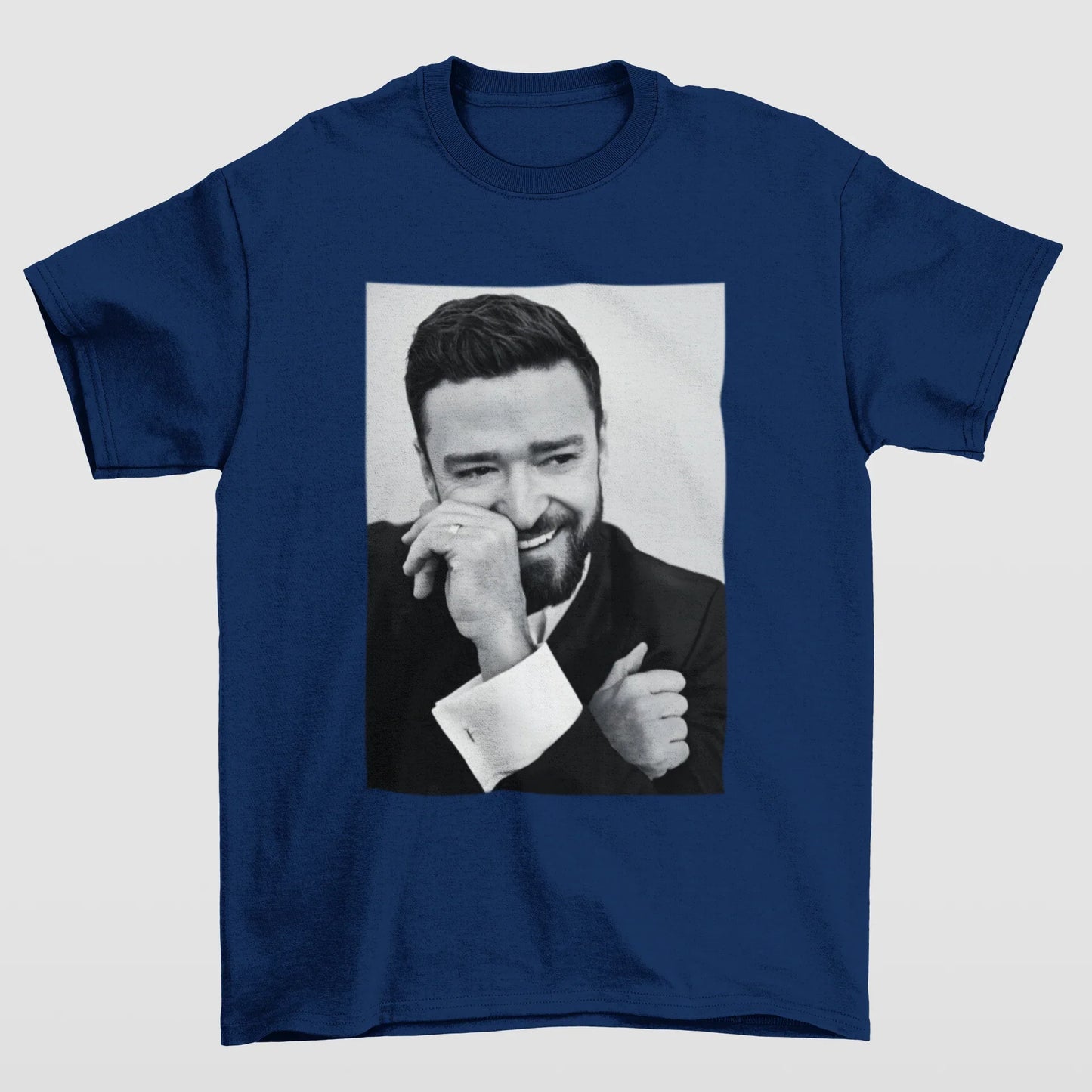 Camiseta Básica Justin Timberlake Photo P&B
