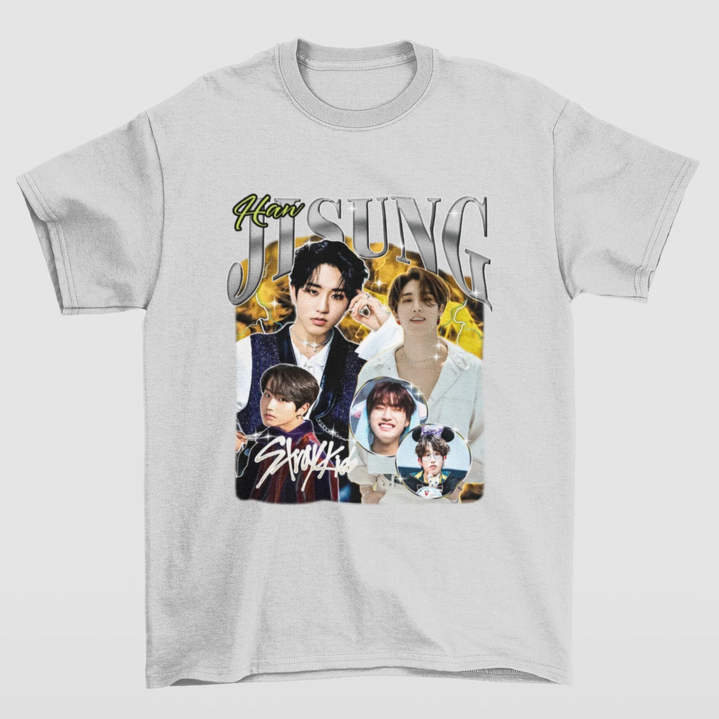 Camiseta Básica Stray Kids Jisung Retro