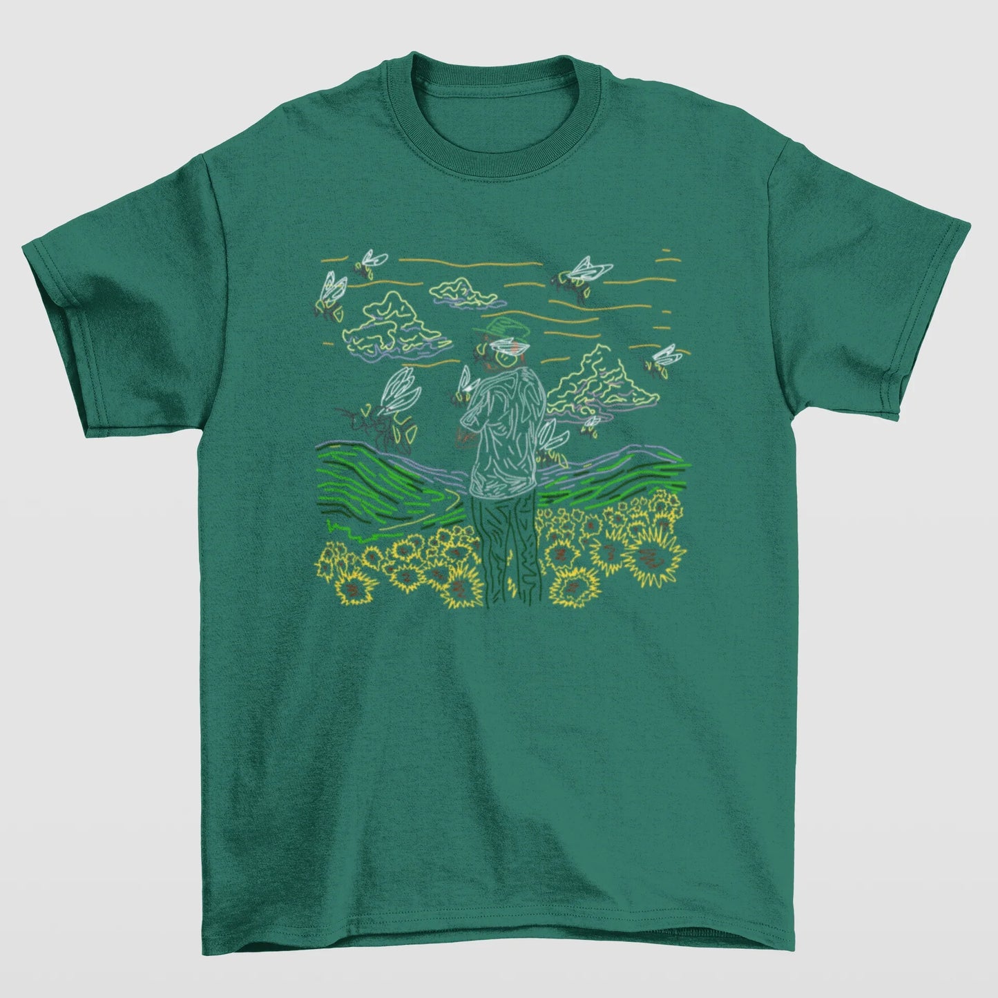 Camiseta Básica Tyler The Creator Flower- verde