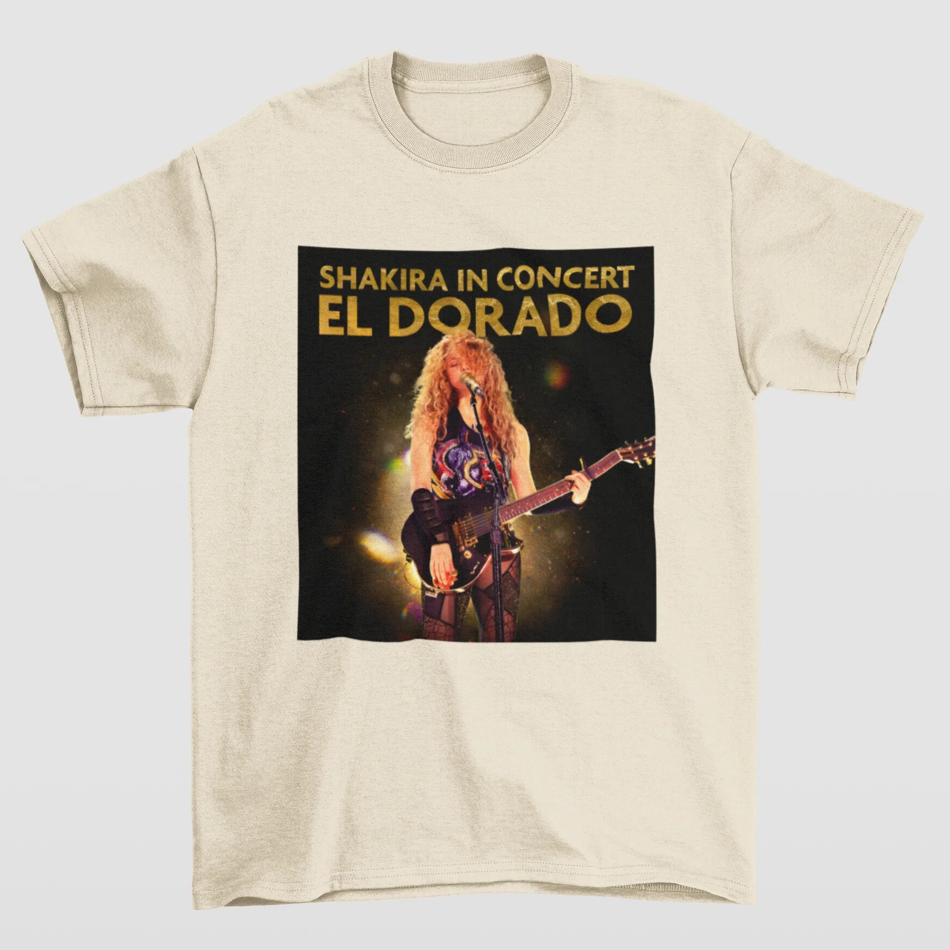 Camiseta Básica Shakira In Concert- pérola