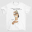 Camiseta Básica Christina Aguilera Stripped- branco