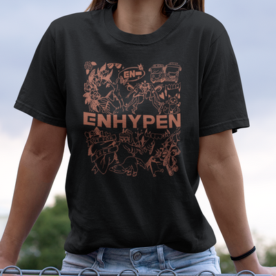 Camiseta Básica Enhypen Vintage