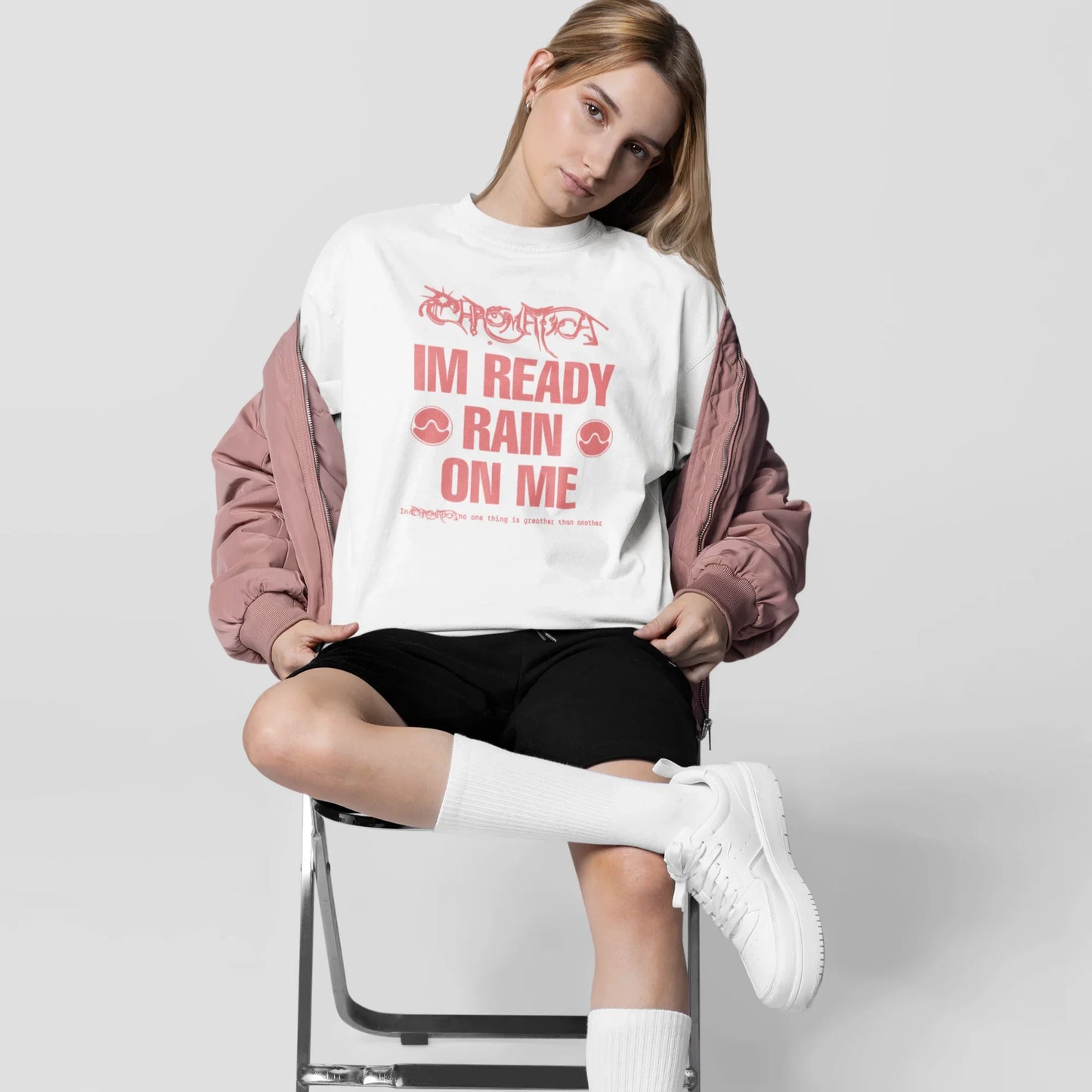 Camiseta Básica Lady Gaga I'm Ready Rain On Me