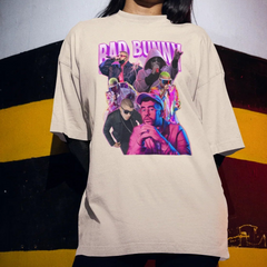 Camiseta Básica Bad Bunny Pink Style