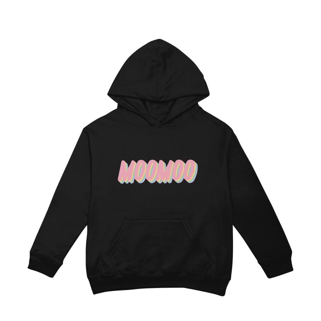 Moletom Canguru Mamamoo Moomoo - preto