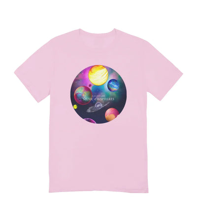 Camiseta Básica Coldplay Music Of The Spheres-ROSA-BEBÊ