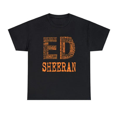 Camiseta Básica Ed Sheeran Musics Preto