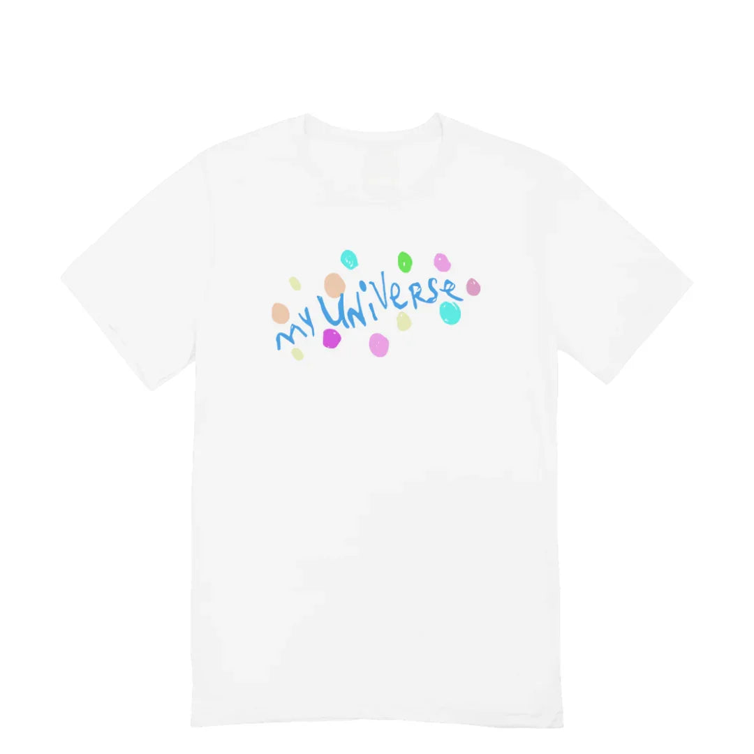 Camiseta Básica Coldplay My Universe-BRANCO 