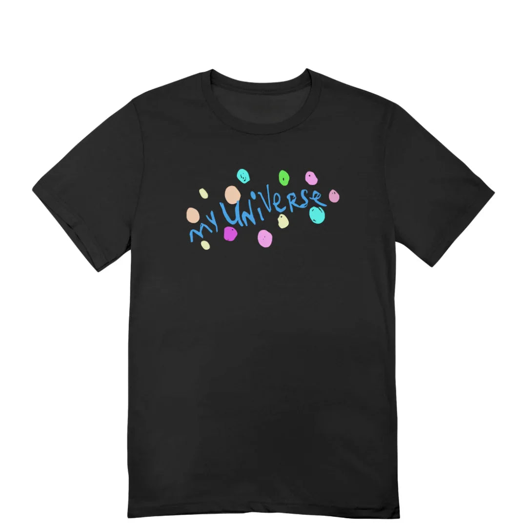Camiseta Básica Coldplay My Universe-PRETO