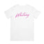 Camiseta Básica Whitney Houston Name-BRANCO