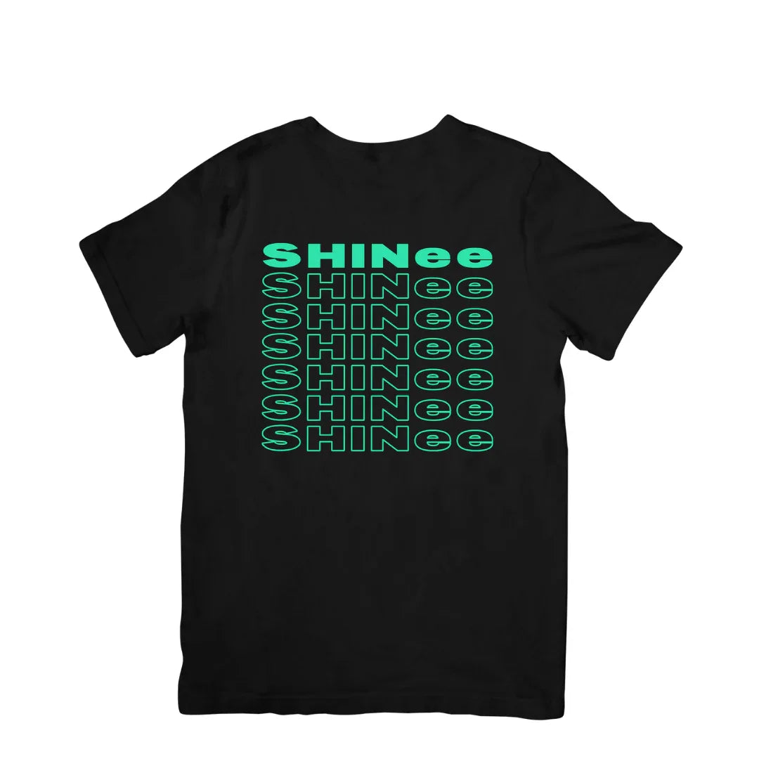 Camiseta Básica Shinee Name Group - preto