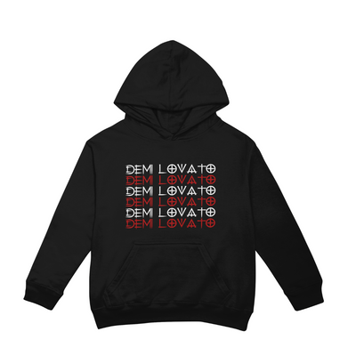 Moletom Canguru Demi Lovato Name Logo Preto