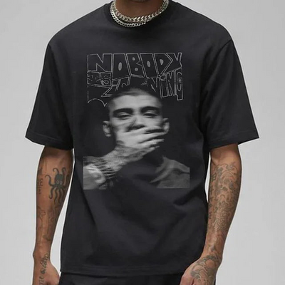 Camiseta Básica Zayn Malik Nobody Is Listening