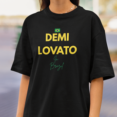Camiseta Oversized Demi Lovato In Brazil