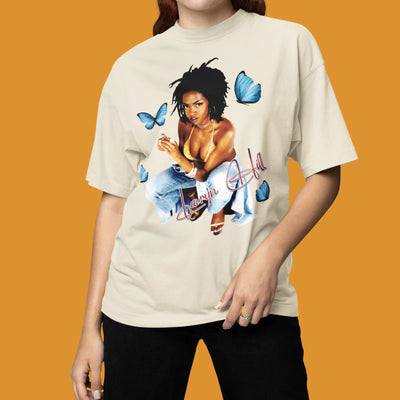 Camiseta Oversized Lauryn Hill Butterfly