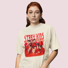 Camiseta Básica Stray Kids Retro 90's