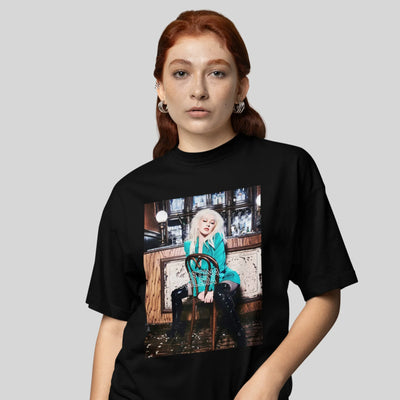 Camiseta Básica Christina Aguilera Pop- preto