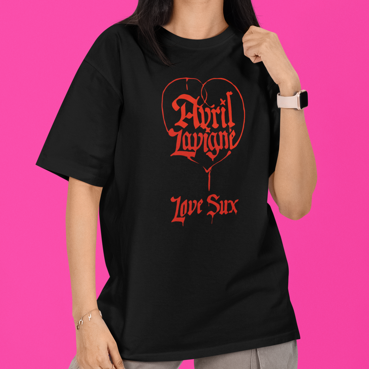 Camiseta Básica Avril Lavigne Love Sux