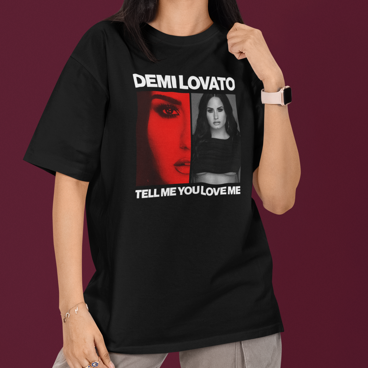 Camiseta Básica Tell Me You Love Me Demi Lovato