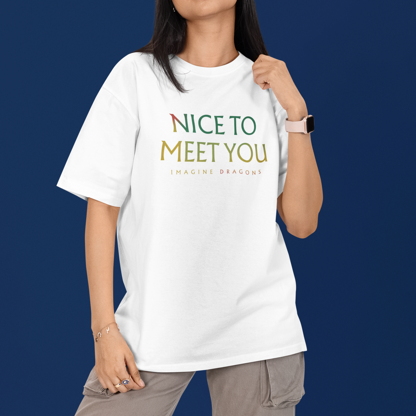 Camiseta Básica Imagine Dragons Nice To Meet You