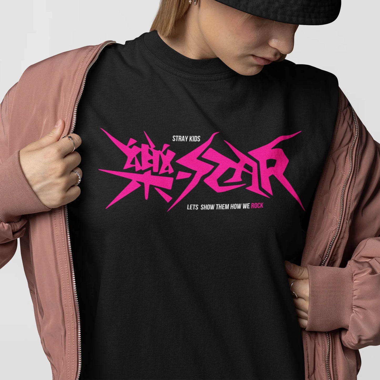 Camiseta Básica Stray Kids Let's Show How We Rock