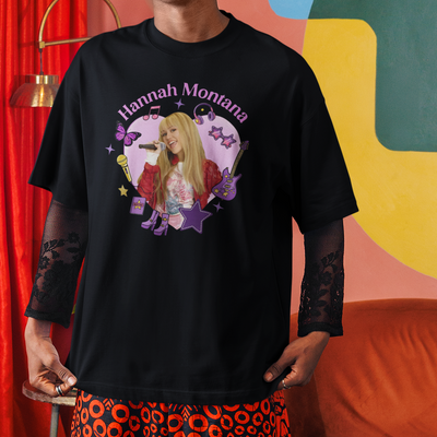 Camiseta Básica Hannah Montana Icons