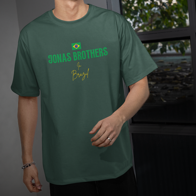 Camiseta Básica Jonas Brothers In Brazil