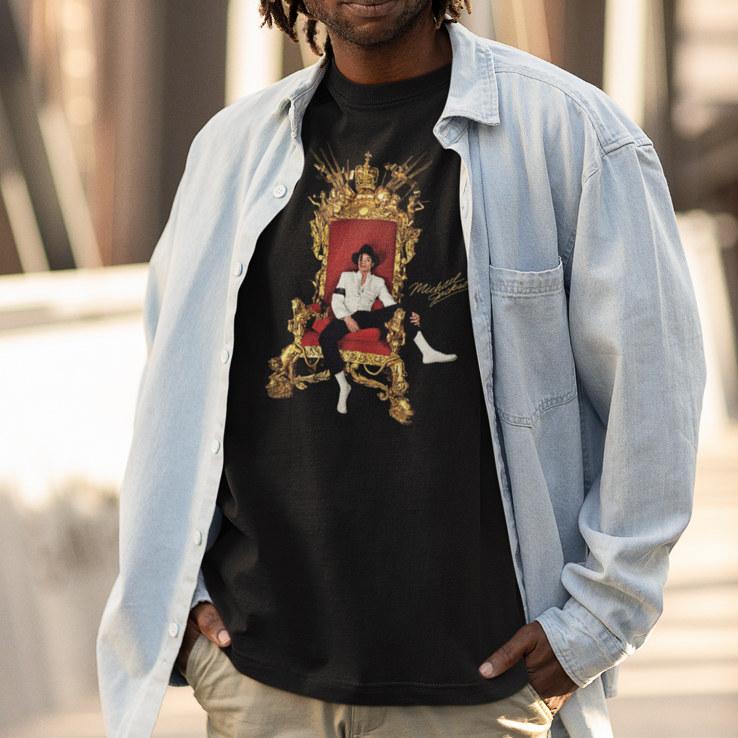 Camiseta Básica Michael Jackson The King