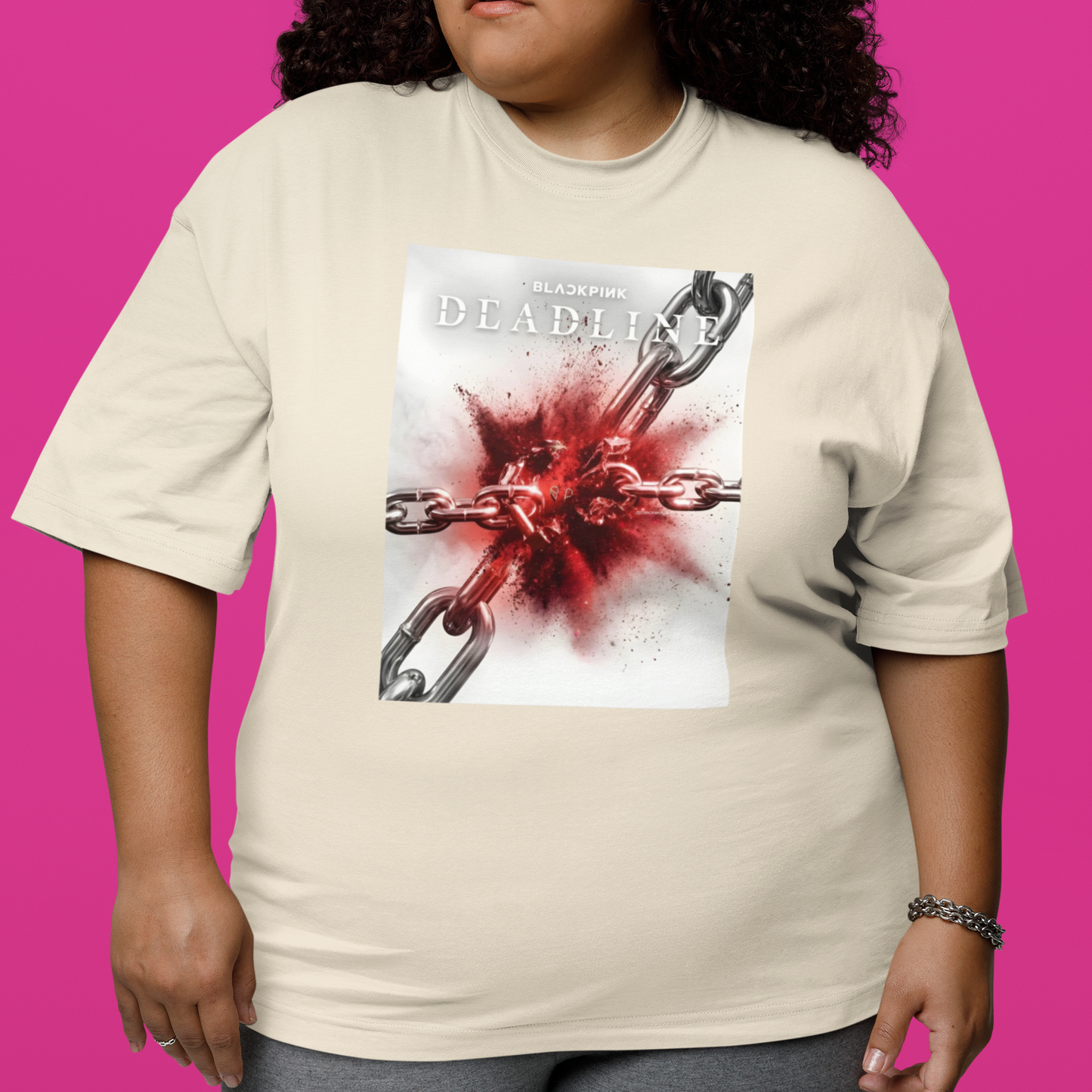 Camiseta Básica Blackpink Correntes