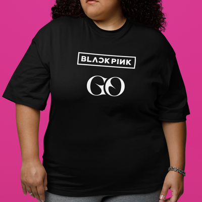Camiseta Básica Blackpink Go Logo