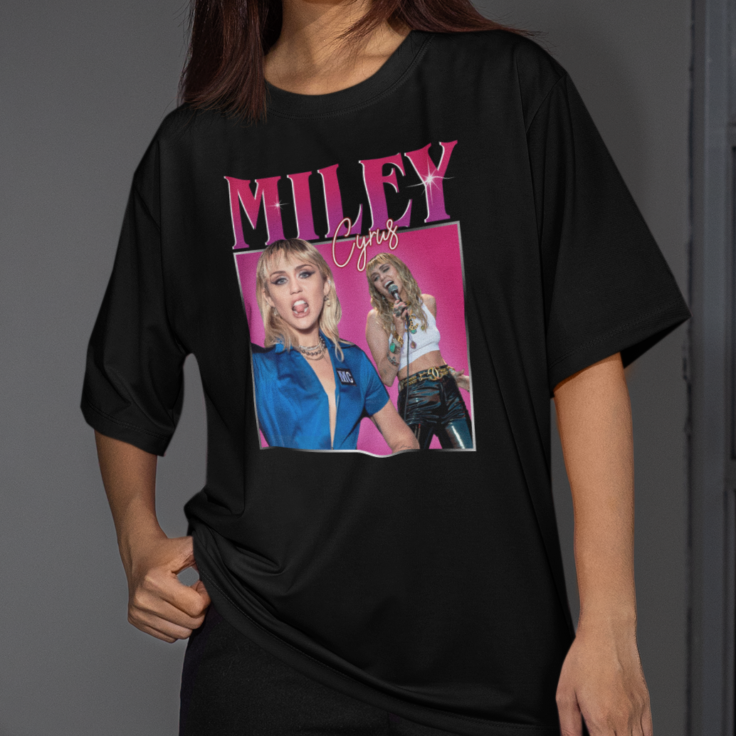 Camiseta Básica Miley Cyrus Singer