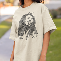 Camiseta Básica Bob Marley Retro