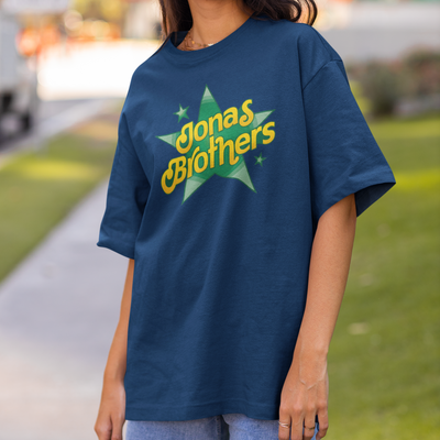 Camiseta Básica Jonas Brothers Star BR Logo