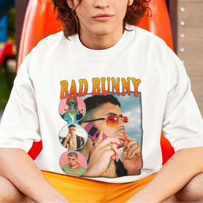 Camiseta Básica Bad Bunny Telefone