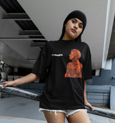 Camiseta Básica Justin Bieber Changes- preto