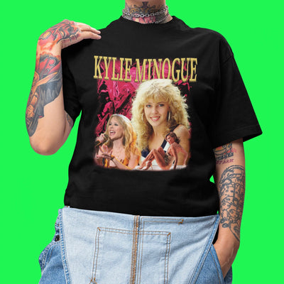 Camiseta Básica Kylie Minogue Retro