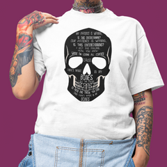 Camiseta Básica Imagine Dragons Bones Lyric