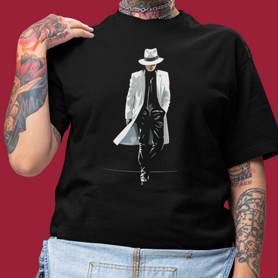Camiseta Básica Michael Jackson Cool & Mysterious