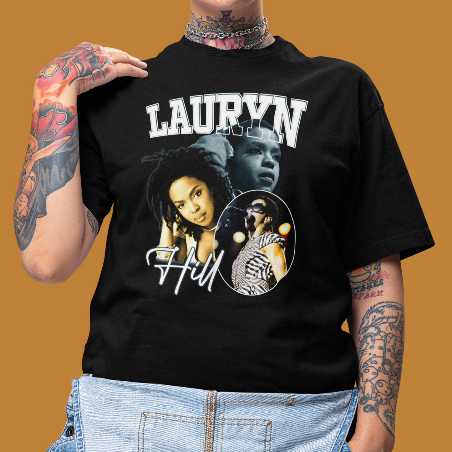Camiseta Básica Lauryn Hill Aesthetic