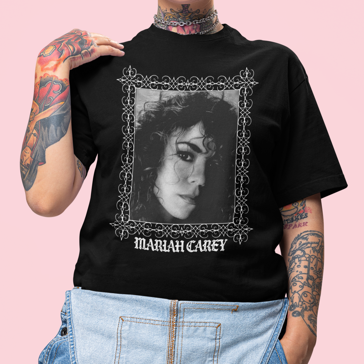 Camiseta Básica Mariah Carey Metal